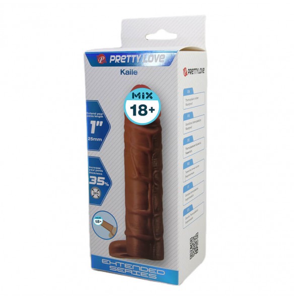 PRETTY LOVE - Kaile Extended Penis Sleeve (L:15cm - D:3cm)